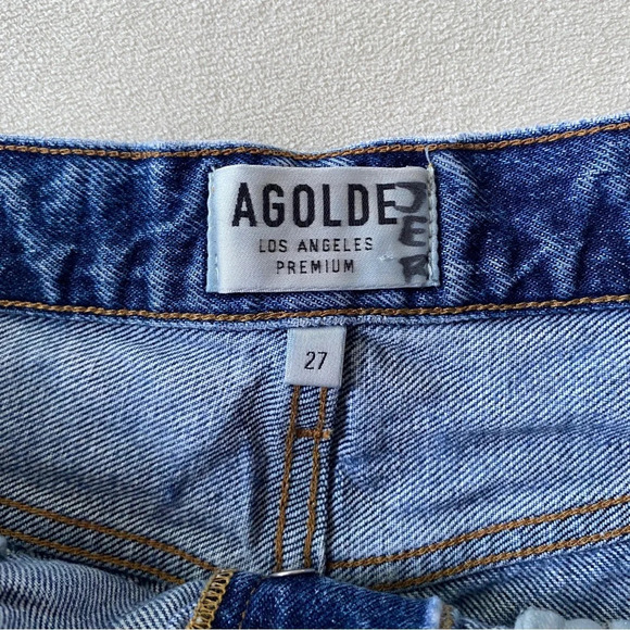 Agolde Parker High Waisted Vintage Distressed Short Size 27 - Picture 2 of 4